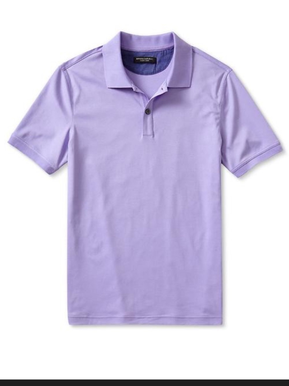 Banana Republic Luxury Touch Lavender Short-Sleeve Polo